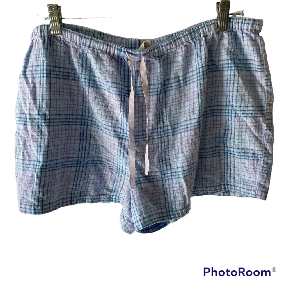NWOT High Sierra shorts PJ blue and pink plaid. SZ XL